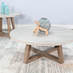 Sunny Designs - MARLOW COCKTAIL TABLE - Pearl Silver|Light Brown Wood - Tables - Additional View 4