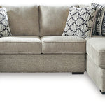 Ashley Furniture - Calnita Sisal 2 Piece Sectional - Beige Fabric - Sectionals