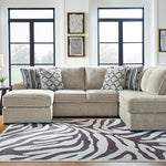 Ashley Furniture - Calnita Sisal 2 Piece Sectional - Beige Fabric - Sectionals - Additional View 1