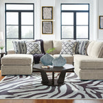 Ashley Furniture - Calnita Sisal 2 Piece Sectional - Beige Fabric - Sectionals - Additional View 3