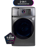 GE PROFILE 4.8CU CARBON GRAPHITE ULTRAFAST WASHER/DRYER COMBO WITH VENTLESS HEAT PUMP - Black - Washers - Additional View 1