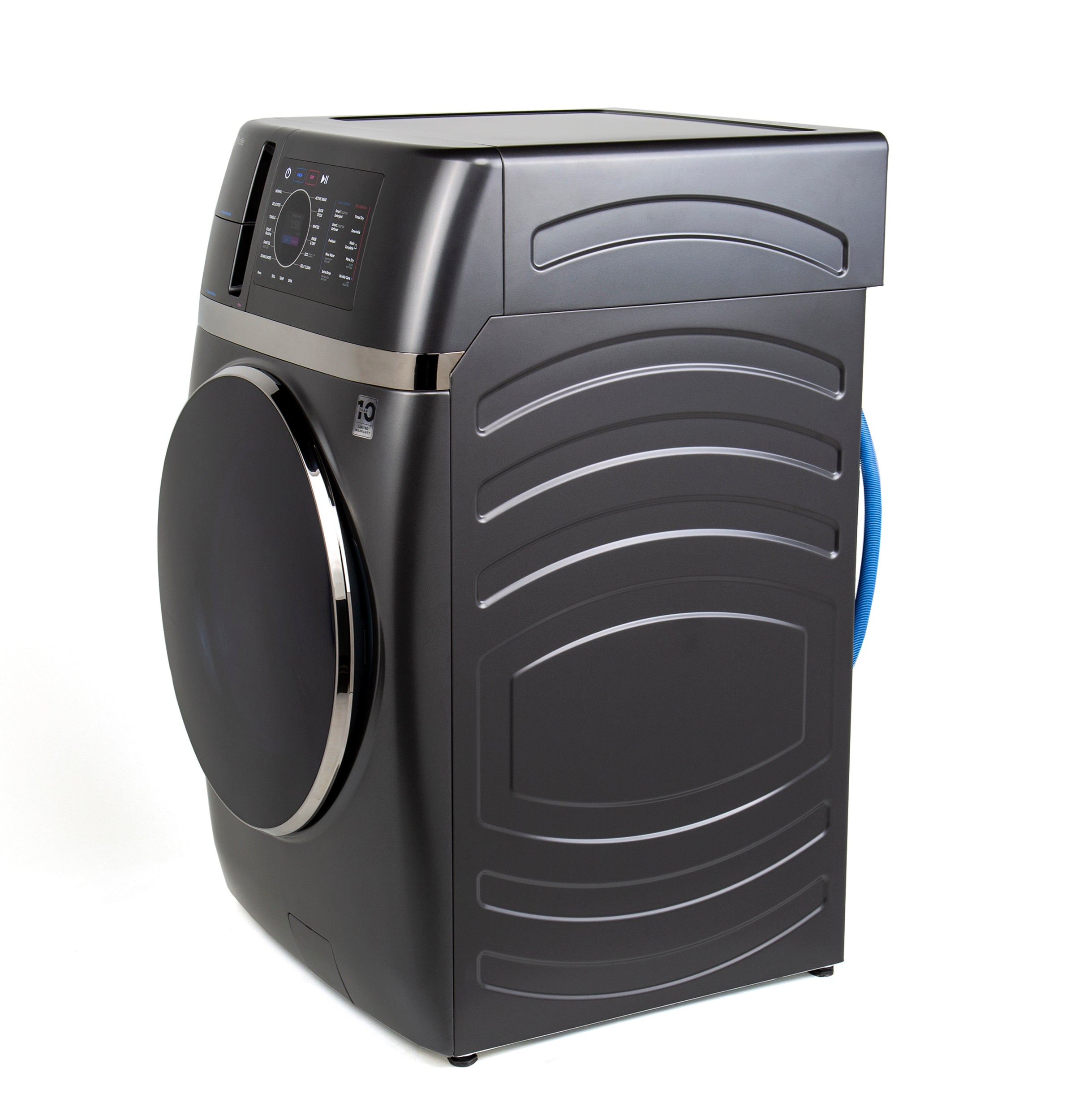 GE PROFILE 4.8CU CARBON GRAPHITE ULTRAFAST WASHER/DRYER COMBO WITH VENTLESS HEAT PUMP - Black - Washers - Additional View 27