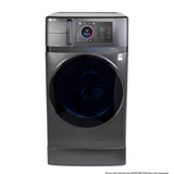 GE PROFILE 4.8CU CARBON GRAPHITE ULTRAFAST WASHER/DRYER COMBO WITH VENTLESS HEAT PUMP - Black - Washers - Additional View 5