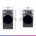 GE PROFILE 4.8CU CARBON GRAPHITE ULTRAFAST WASHER/DRYER COMBO WITH VENTLESS HEAT PUMP - Black - Washers - Additional View 6
