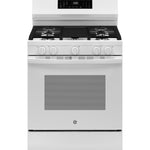 GE WHITE FREE-STANDING GAS WITH CONVECTION AND AIR FRY - Ranges