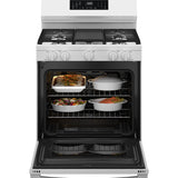 GE WHITE FREE-STANDING GAS WITH CONVECTION AND AIR FRY - Ranges - Additional View 3