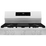 GE WHITE FREE-STANDING GAS WITH CONVECTION AND AIR FRY - Ranges - Additional View 4