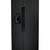 GE BLACK SIDE BY SIDE 25.3CU REFRIGERATOR - Refrigerators