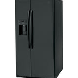 GE BLACK SIDE BY SIDE 25.3CU REFRIGERATOR - Refrigerators - Additional View 4