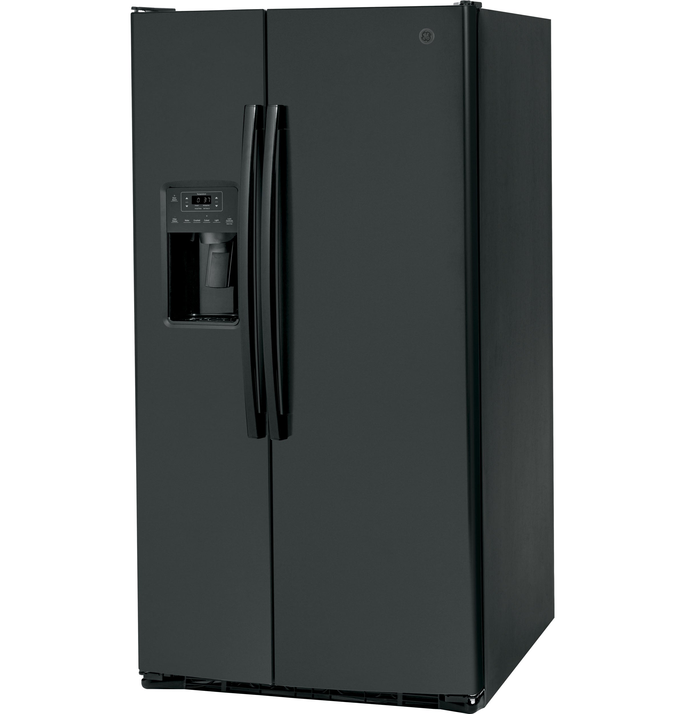 GE BLACK SIDE BY SIDE 25.3CU REFRIGERATOR - Refrigerators - Additional View 4