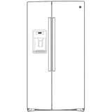 GE BLACK SIDE BY SIDE 25.3CU REFRIGERATOR - Refrigerators - Additional View 22