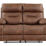 Rudger Chestnut Reclining Loveseat