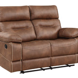 Rudger Chestnut Reclining Loveseat