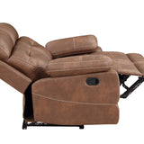 Rudger Chestnut Reclining Loveseat