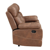 Rudger Chestnut Reclining Loveseat