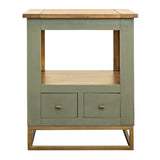 International Furniture Direct - TIMBER END TABLE - Green Wood - Tables - Additional View 2