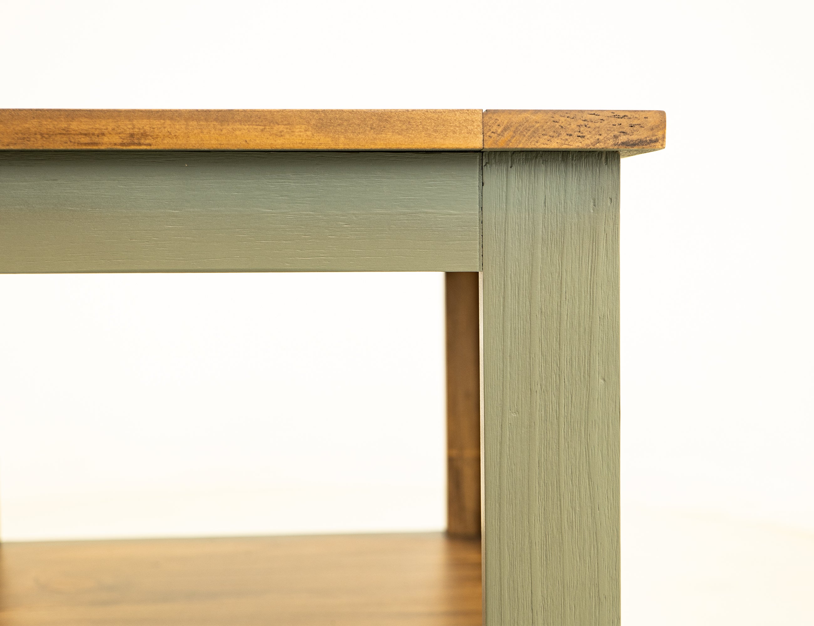 International Furniture Direct - TIMBER END TABLE - Green Wood - Tables - Additional View 3