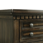 Elements International - MCCOY CHARCOAL NIGHTSTAND - Dark Brown|Dark Gray Wood - Nightstands - Additional View 3