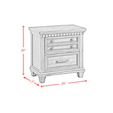Elements International - MCCOY CHARCOAL NIGHTSTAND - Dark Brown|Dark Gray Wood - Nightstands - Additional View 11