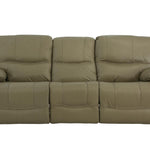Odessa Leather Power Zero Gravity Reclining Sofa - Taupe
