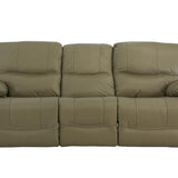 Odessa Leather Power Zero Gravity Reclining Sofa - Taupe