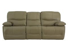 Odessa Leather Power Zero Gravity Reclining Sofa - Taupe