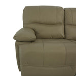 Odessa Leather Power Zero Gravity Reclining Sofa - Taupe - Additional View 4