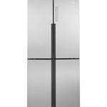 GE FINGERPRINT RESISTANT STAINLESS STEEL 16.8CU QUAD DOOR REFRIGERATOR - Pearl Silver - Refrigerators