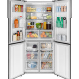 GE FINGERPRINT RESISTANT STAINLESS STEEL 16.8CU QUAD DOOR REFRIGERATOR - Pearl Silver - Refrigerators - Additional View 1