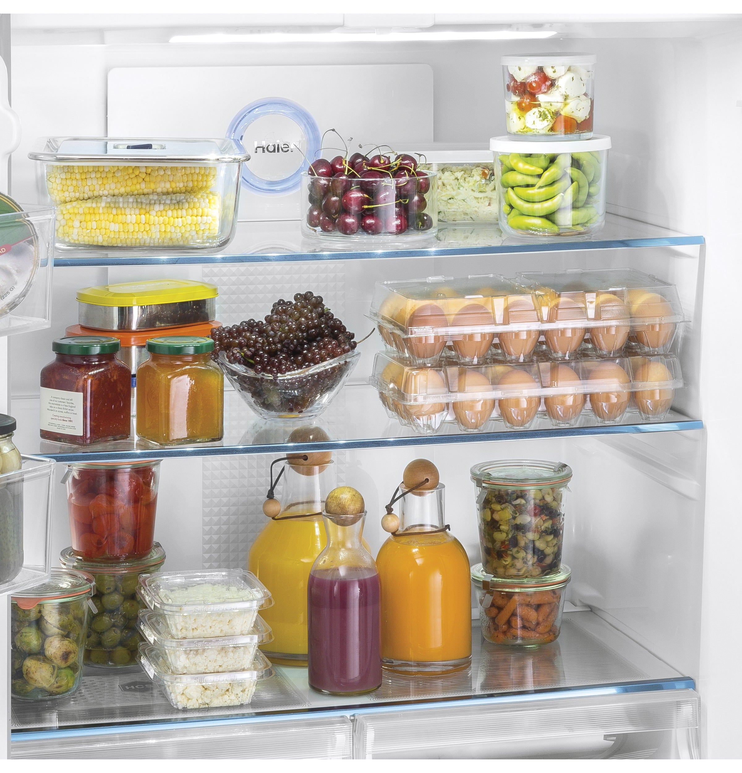 GE FINGERPRINT RESISTANT STAINLESS STEEL 16.8CU QUAD DOOR REFRIGERATOR - Pearl Silver - Refrigerators - Additional View 29