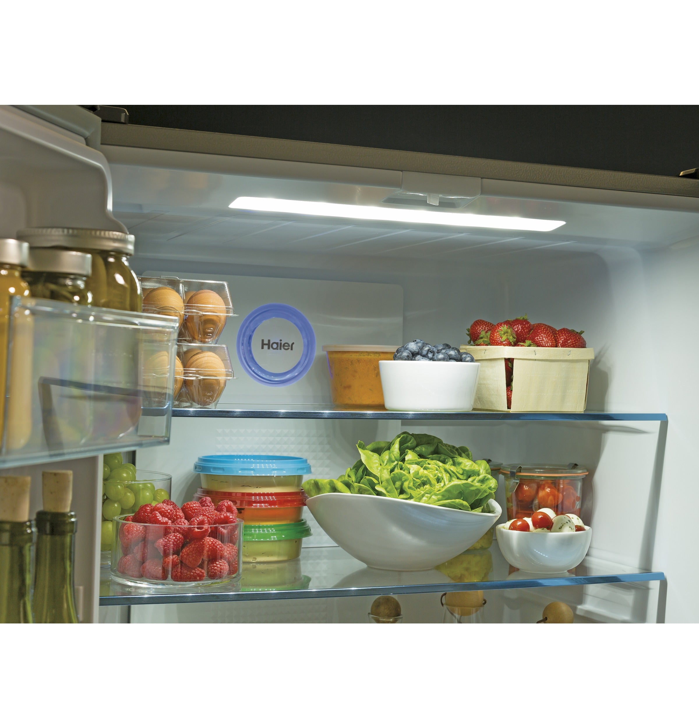 GE FINGERPRINT RESISTANT STAINLESS STEEL 16.8CU QUAD DOOR REFRIGERATOR - Pearl Silver - Refrigerators - Additional View 31