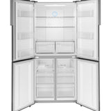 GE FINGERPRINT RESISTANT STAINLESS STEEL 16.8CU QUAD DOOR REFRIGERATOR - Pearl Silver - Refrigerators - Additional View 2
