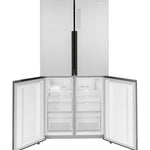 GE FINGERPRINT RESISTANT STAINLESS STEEL 16.8CU QUAD DOOR REFRIGERATOR - Pearl Silver - Refrigerators - Additional View 6