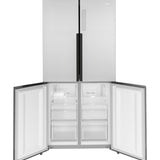 GE FINGERPRINT RESISTANT STAINLESS STEEL 16.8CU QUAD DOOR REFRIGERATOR - Pearl Silver - Refrigerators - Additional View 6