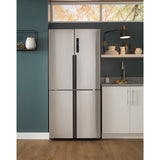 GE FINGERPRINT RESISTANT STAINLESS STEEL 16.8CU QUAD DOOR REFRIGERATOR - Pearl Silver - Refrigerators - Additional View 19