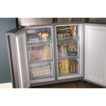 GE FINGERPRINT RESISTANT STAINLESS STEEL 16.8CU QUAD DOOR REFRIGERATOR - Pearl Silver - Refrigerators - Additional View 23