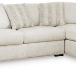 Ashley Furniture - Chessington Ivory 2 Piece Sectional - White Fabric - Sectionals