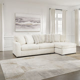 Ashley Furniture - Chessington Ivory 2 Piece Sectional - White Fabric - Sectionals - Additional View 1