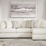 Ashley Furniture - Chessington Ivory 2 Piece Sectional - White Fabric - Sectionals - Additional View 2