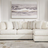 Ashley Furniture - Chessington Ivory 2 Piece Sectional - White Fabric - Sectionals - Additional View 2