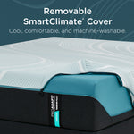 Tempur Sealy - Proadapt 2.0 Medium King Mattress - White|Black Fabric - Mattresses - Additional View 8