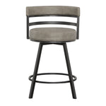 Steve Silver Furniture - Gene 24" Counter Stool - Dark Gray|Black Wood - Stools - Additional View 3