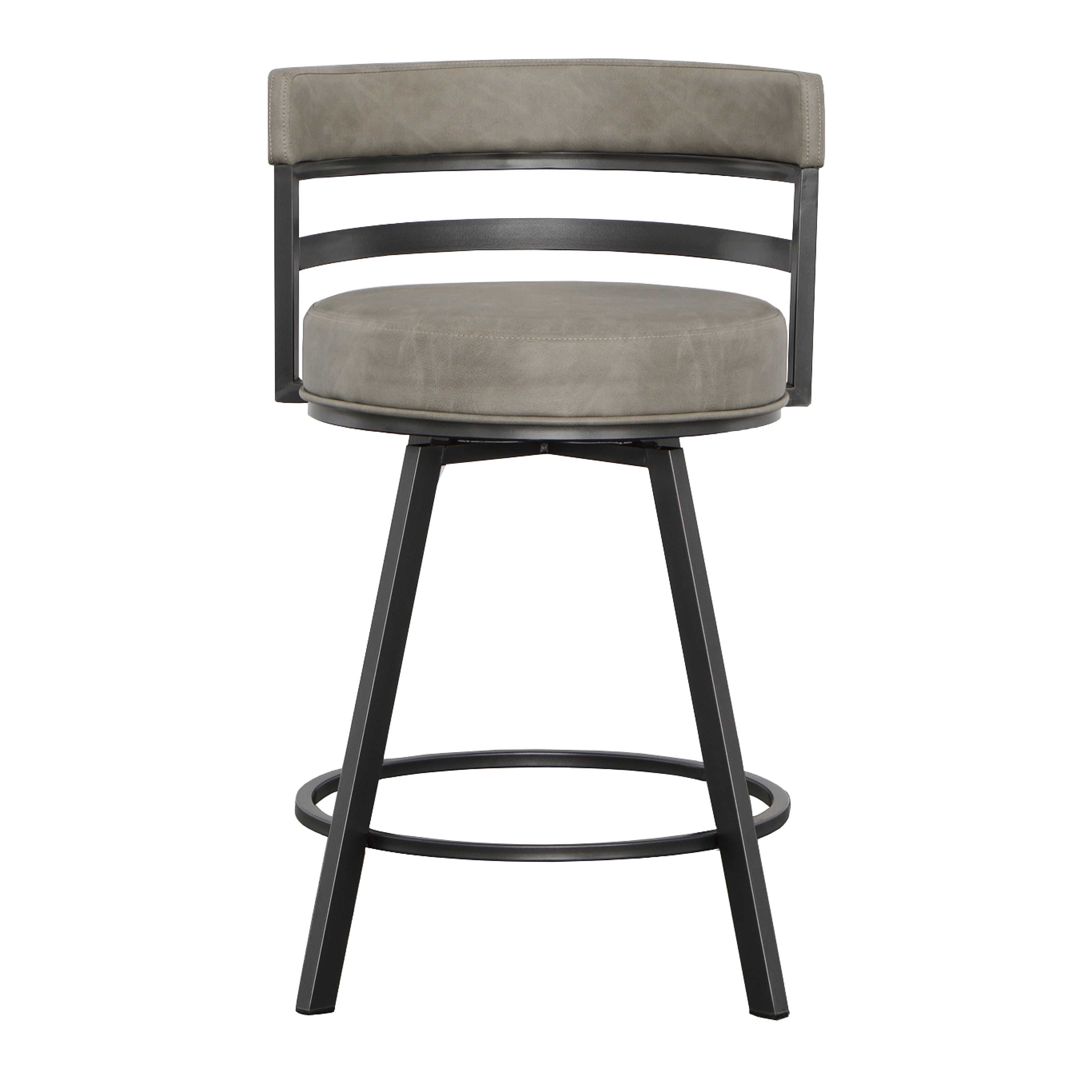 Steve Silver Furniture - Gene 24" Counter Stool - Dark Gray|Black Wood - Stools - Additional View 3