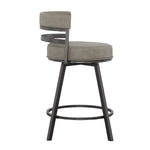 Steve Silver Furniture - Gene 24" Counter Stool - Dark Gray|Black Wood - Stools - Additional View 5