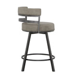 Steve Silver Furniture - Gene 24" Counter Stool - Dark Gray|Black Wood - Stools - Additional View 6