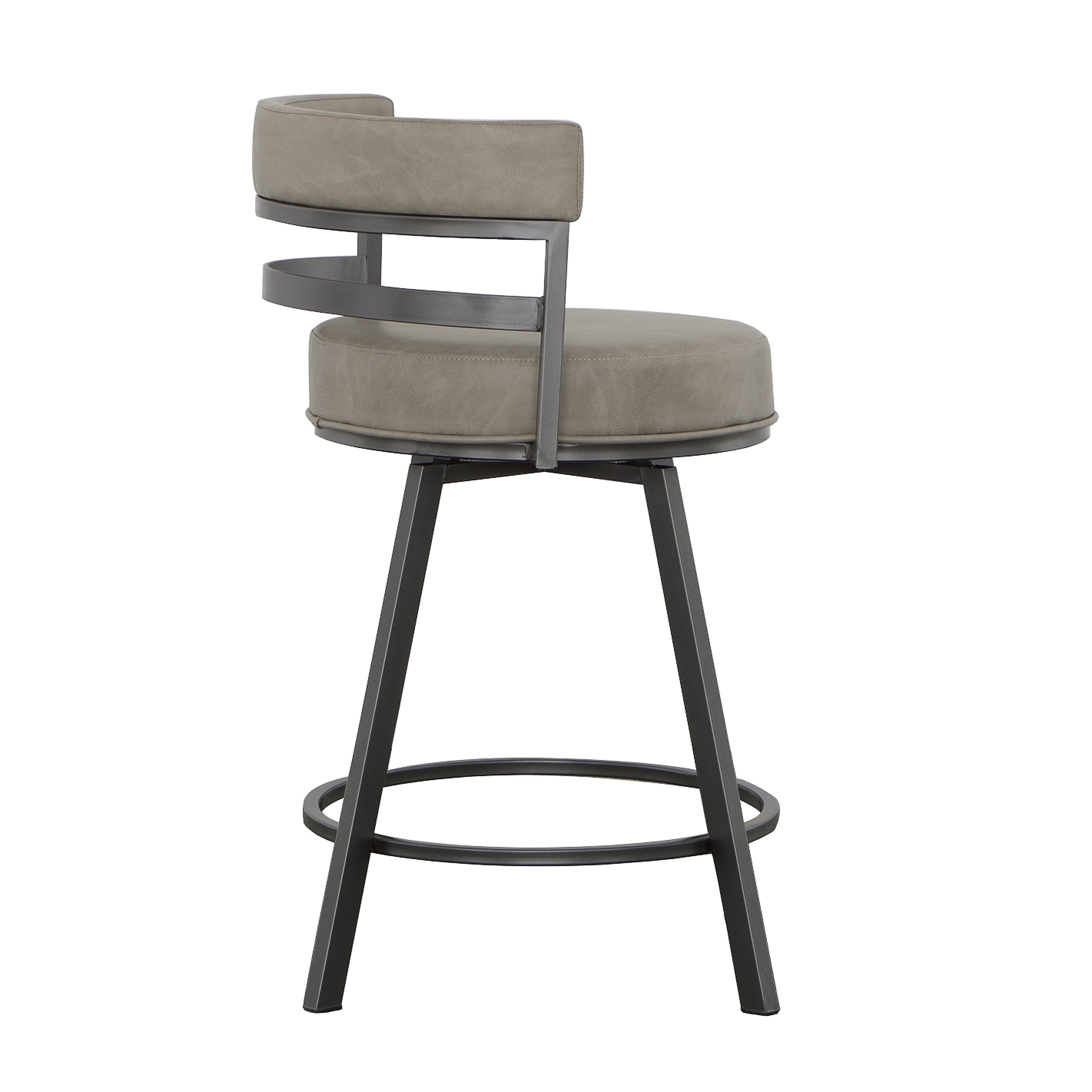 Steve Silver Furniture - Gene 24" Counter Stool - Dark Gray|Black Wood - Stools - Additional View 6