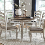 Ashley Furniture - Realyn Ladderback Side Chair - White Fabric|Wood - Chairs - Additional View 8