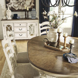 Ashley Furniture - Realyn Ladderback Side Chair - White Fabric|Wood - Chairs - Additional View 10
