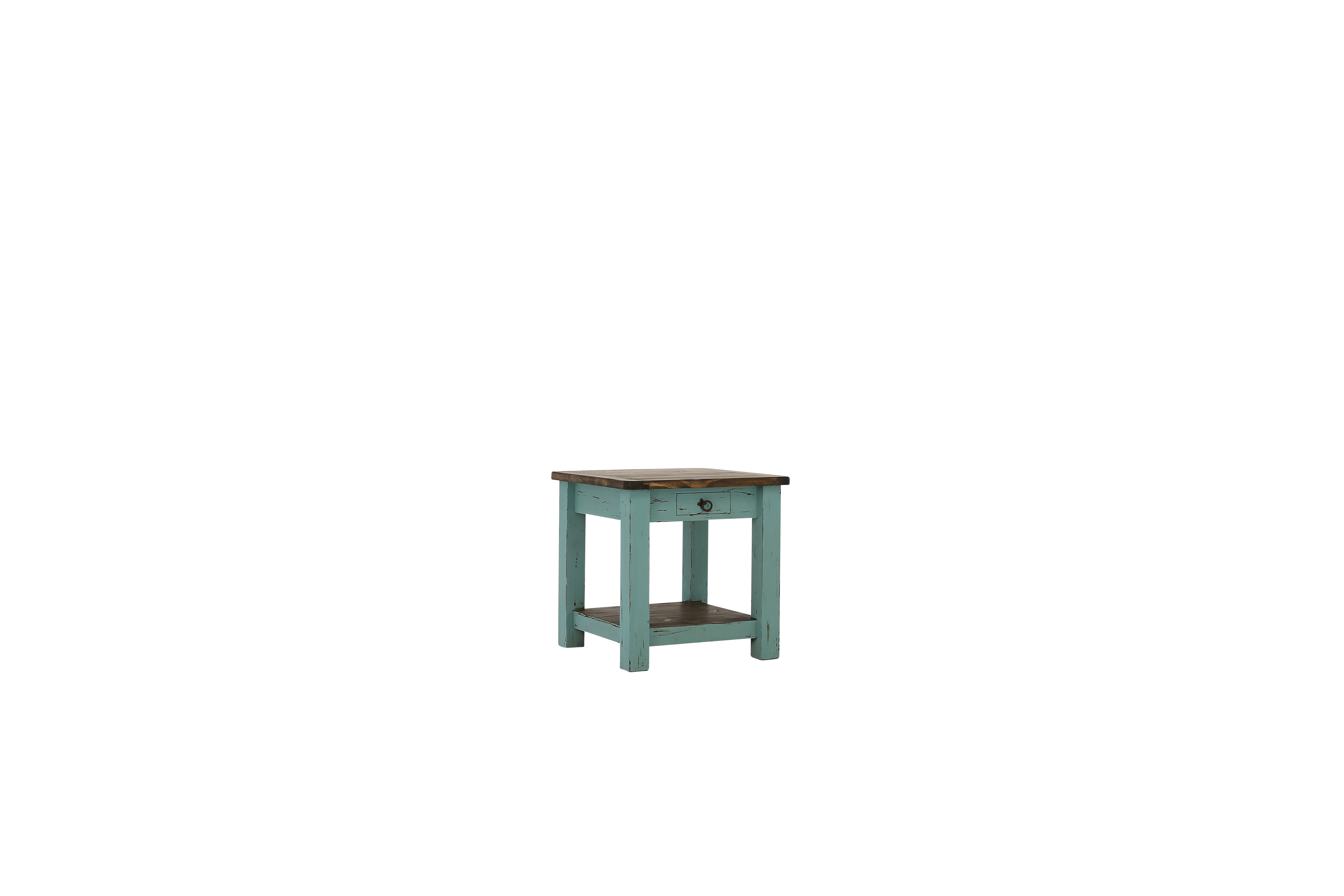 Lawman End Table - Turquoise - Additional View 1