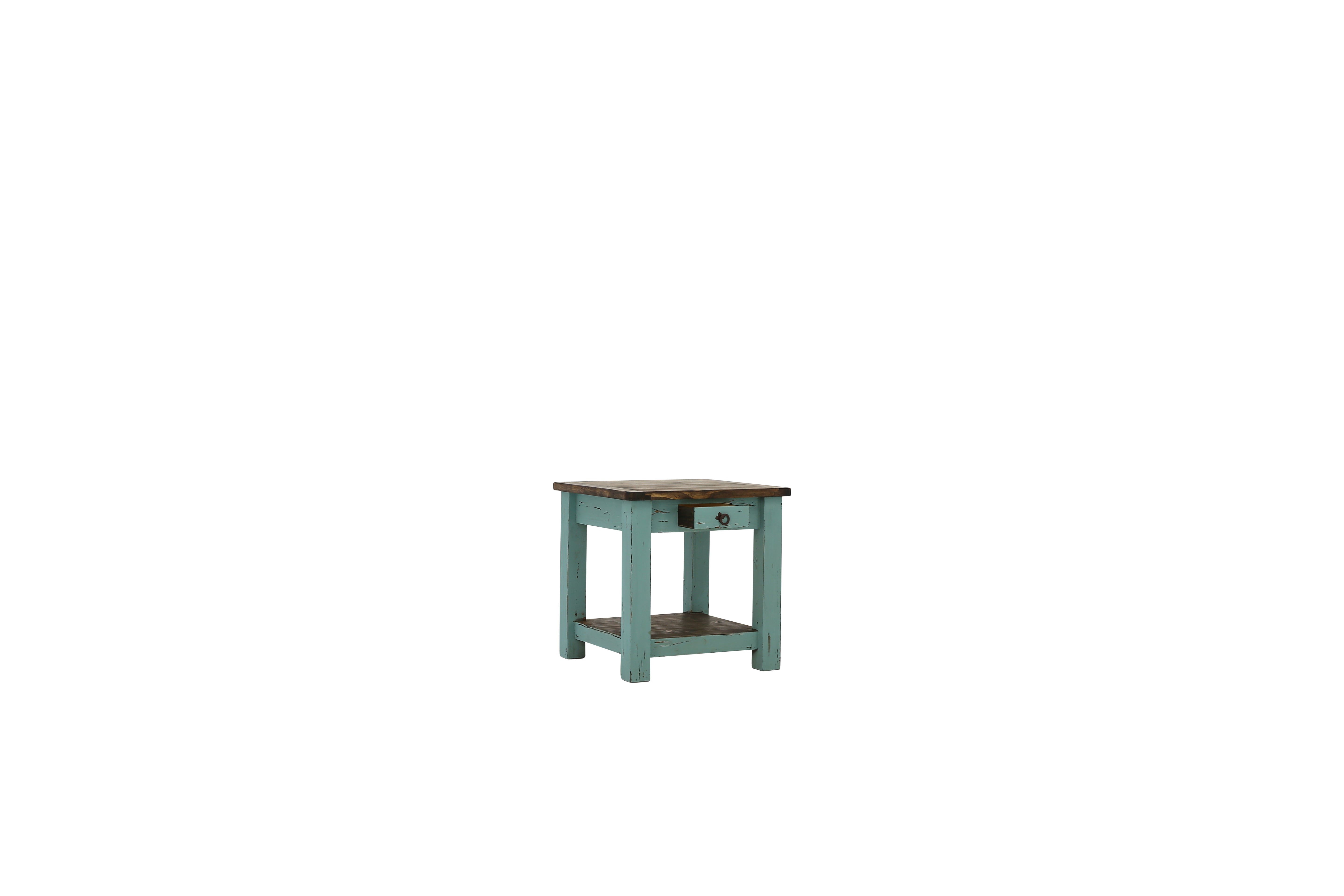 Lawman End Table - Turquoise - Additional View 2